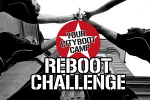 Reboot Challenge logo with participants high-fiving.