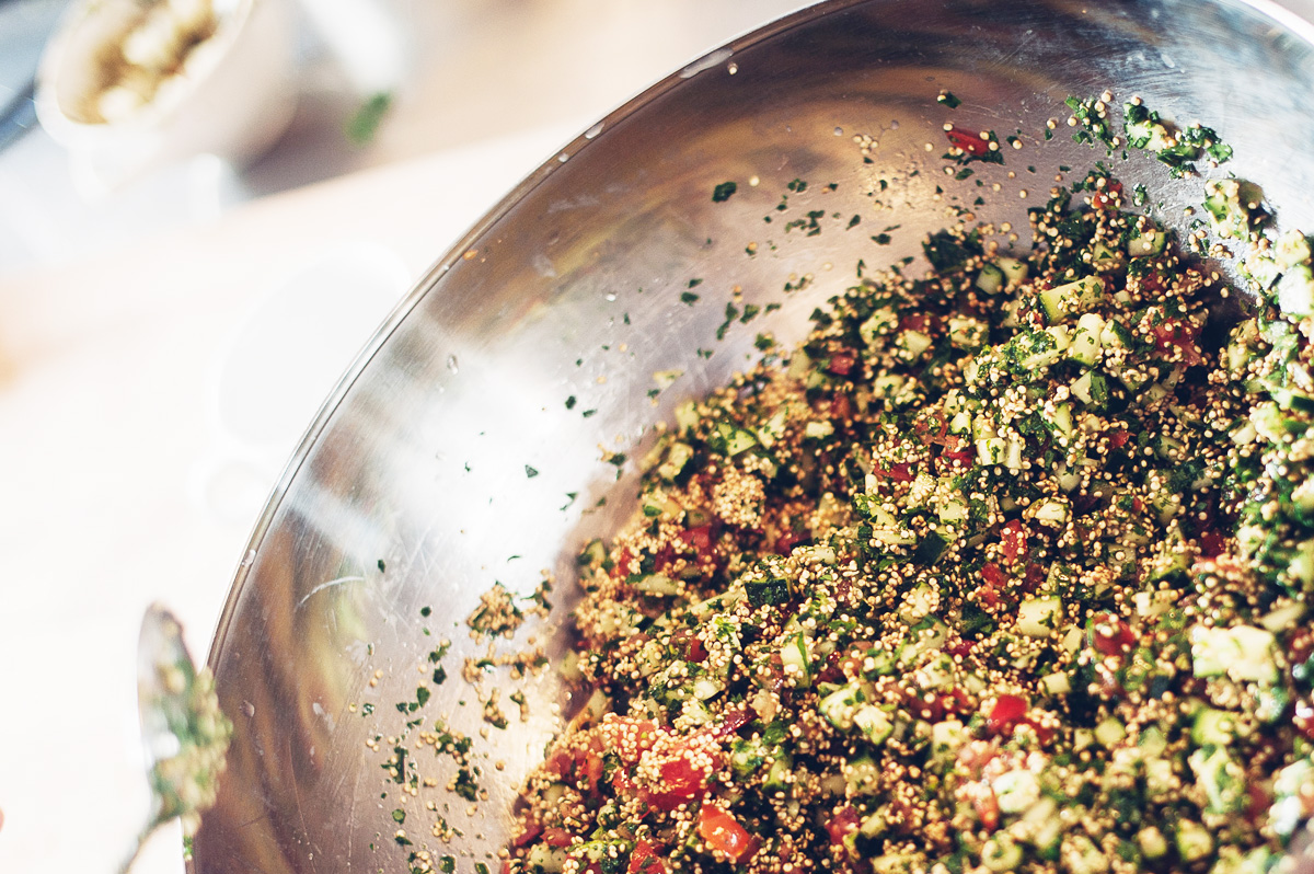 Gemüsewok mit Quinoa