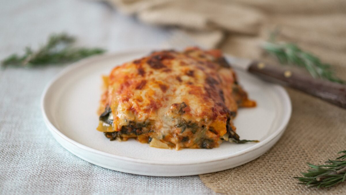 Zucchini Spinat Lasagne